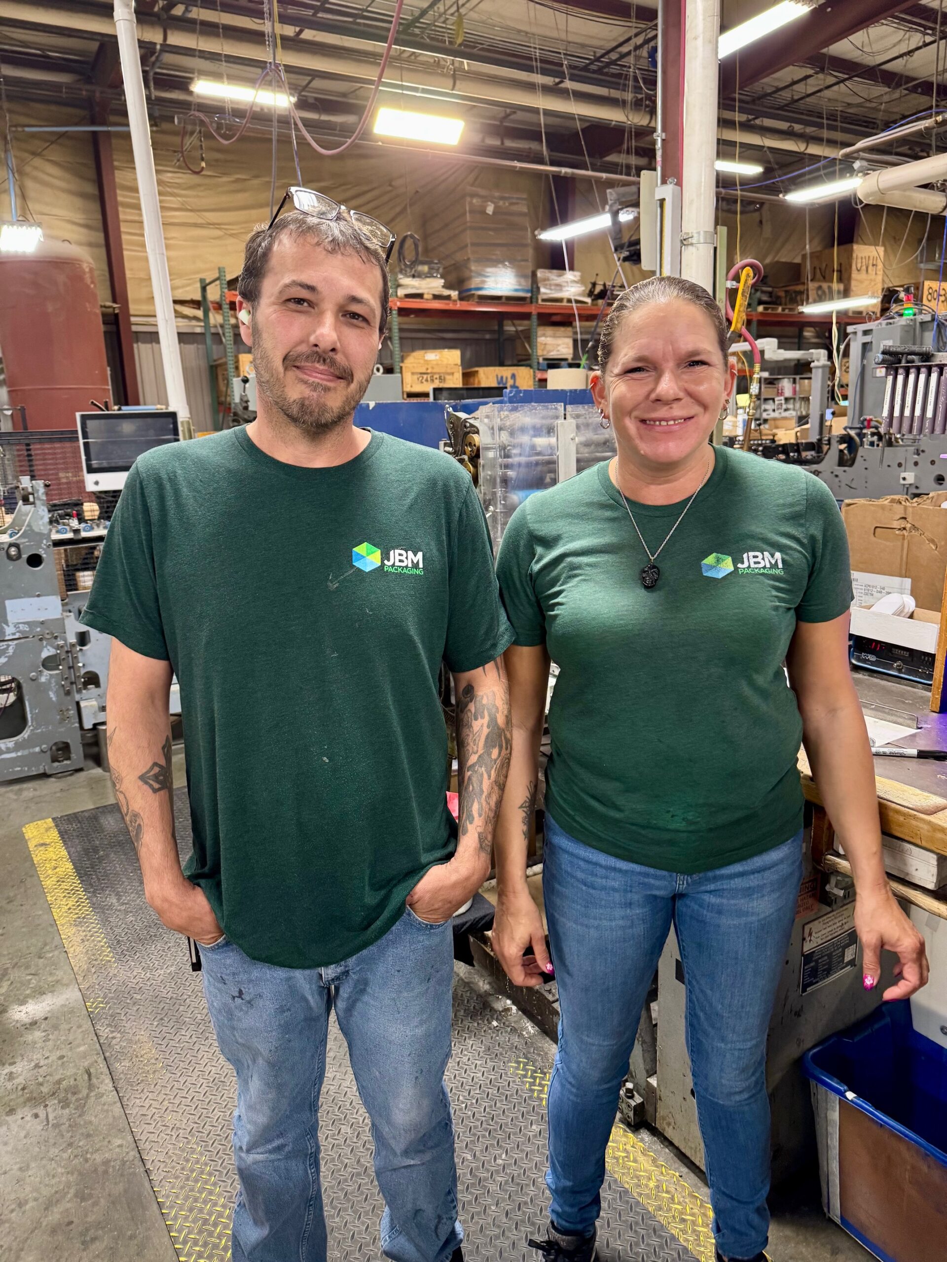 JBM employees recognize Mental Health Awareness Month with a "Be Seen in Green" challenge.