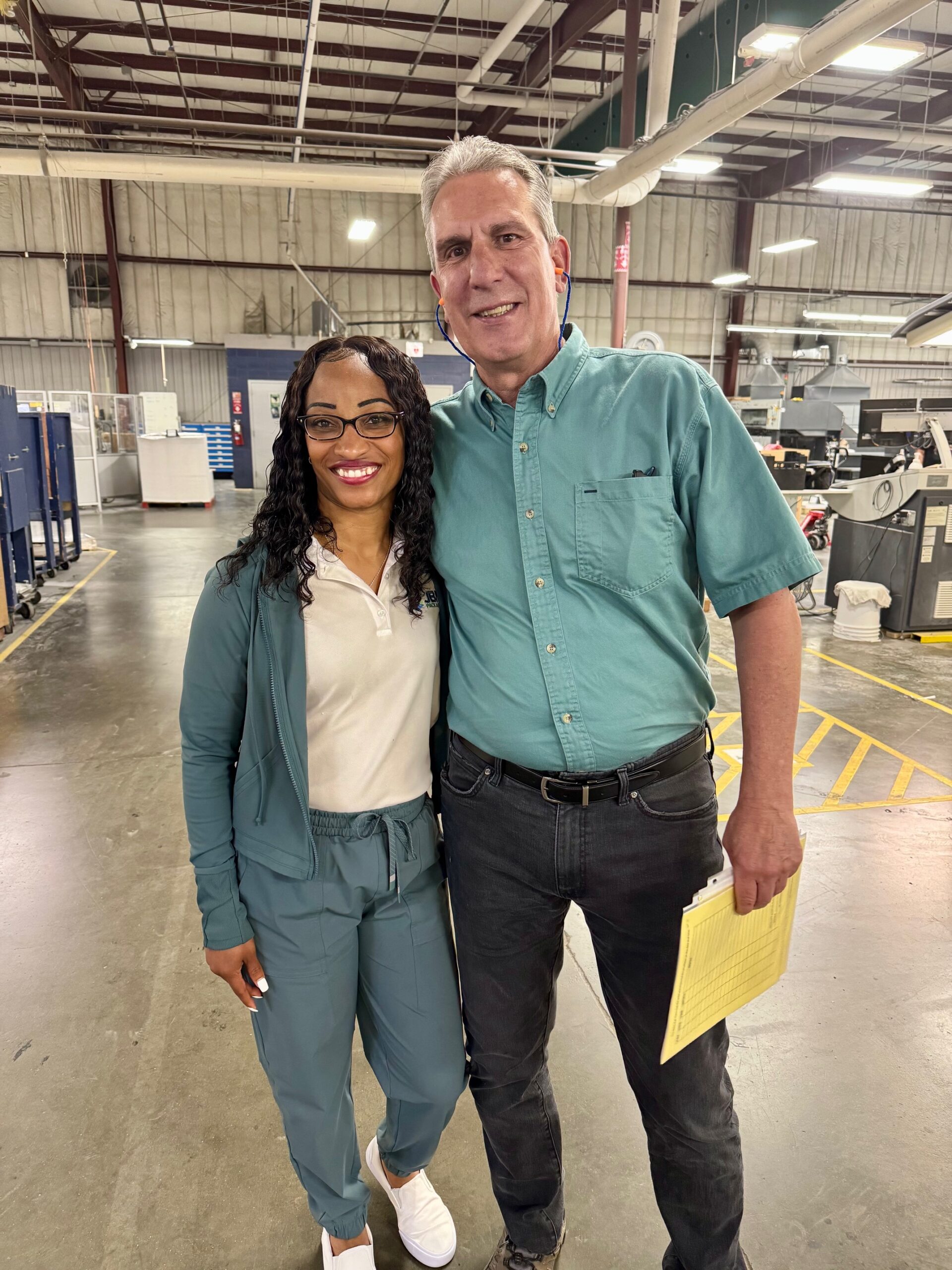 JBM employees recognize Mental Health Awareness Month with a "Be Seen in Green" challenge.