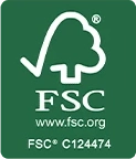 The Forest Stewardship Council (FSC) logo.