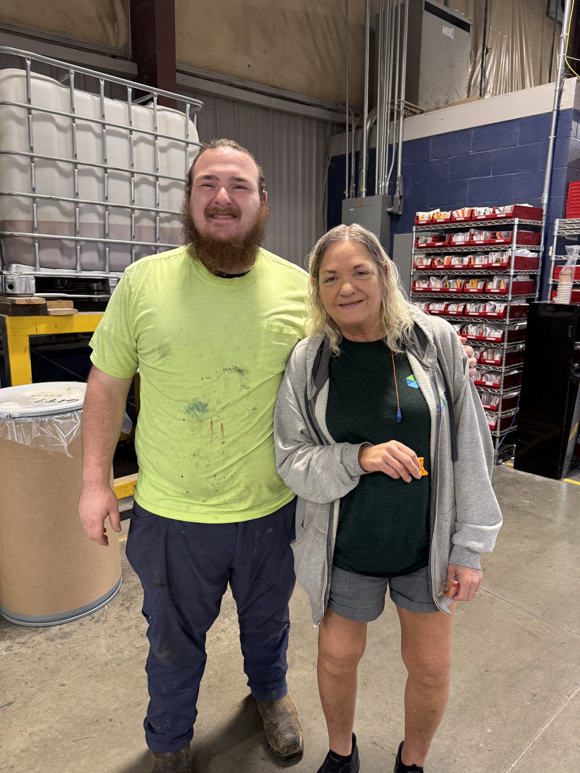 JBM employees recognize Mental Health Awareness Month with a "Be Seen in Green" challenge.